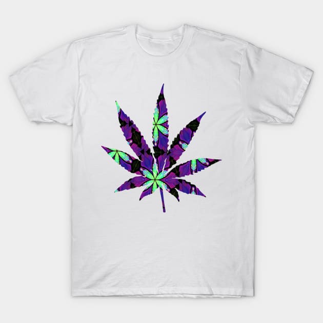 Funny Weed Cannabis design T-Shirt by Lin Watchorn 